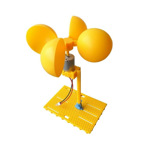 Wind Turbine Generator Kit Micro DC Generator with Holder Blades Brushless Motor