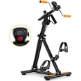 thumbnail image 1 of Gymax Exercise Bike w/ Adjustable Resistance LCD Monitor Hands & Feet Massage, 1 of 10