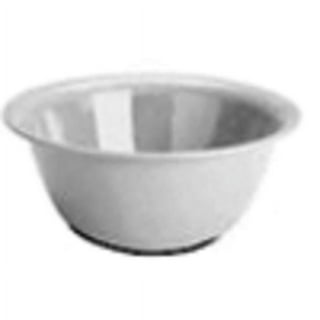 Sterilite 6 Quart Large White Plastic Mixing Bowl - 07118012, Round, Ideal for Food Preparation - 6 Pack