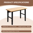 thumbnail image 5 of Spanspace 48"x24" Garage Workbench with Leveling Foot, Adjustable Height, 2000 LBS Load Capacity, Large Work Benches for Garage, Workshop, Office, Home, Woodworking, 5 of 10