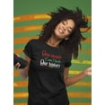 thumbnail image 2 of One Month Can't Hold History Shaped T-Shirt Women -Image by Shutterstock, Female Small, 2 of 4