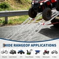 thumbnail image 4 of QinaQin 7.5-Foot Folding Aluminum Motorcycle Ramp, 750 Lb Load Capacity, Suitable for Pickup Trucks and Off-Road Motorcycles, with Crossbars and Rubber Pads, 89 x 12 Inches, 1 Piece, 4 of 7