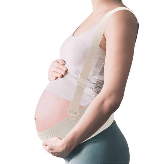 Vocoste Pregnancy Belly Band, Maternity Belly Band with Adjustable Straps, Belly Bands for Pregnant Women, Maternity Belt, Apricot, X-Large