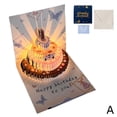 thumbnail image 1 of Music Light Cartoon Butterfly Ins Birthday Gift Creative Greeting Card Three-Dimensional Greeting Card 3D Cake Blessing Card, 1 of 1