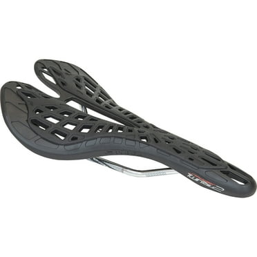 Tioga Spyder TwinTail 2 Saddle, Titanium Rail - Black