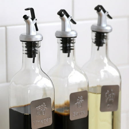 

WHAMVOX Stainless Steel Wine Pourer with Lid for Kitchen Use Easy to Use and No Leakage 5 Pieces