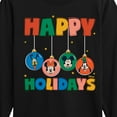 thumbnail image 3 of Disney - Happy Holidays Ornament Heads - Toddler & Youth Long Sleeve Graphic T-Shirt, 3 of 5