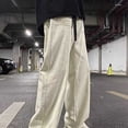 thumbnail image 5 of BADHUB Mens Chino Pants Straight Fit Drawstring Pant Lightweight Flat Front Loose Fit Trousers with Pockets Beige XL, 5 of 7