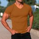 thumbnail image 1 of pstuiky camisetas de hombre, Camiseta deportiva y casual de cuello redondo de color liso para hombre. camisetas de hombre xxxxl, 1 of 6
