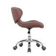 thumbnail image 4 of MAYAKOBA Set of 2 Nail Salon Pedicure Stool HugoII Pedicure Chair Short Adjustable Comfort Pneumatic Pump Salon Furniture & Equipment, Burgundy Diamond, 4 of 7