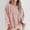 Pink, variant on Graphic Tees for Women T-Shirts European Casual Oversize Solid Color Threaded Knitted Long Sleeve Sweatshirt for Women Pink S