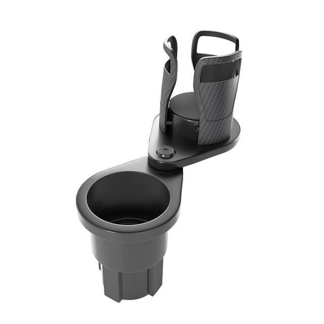 Expansor de portavasos para coche,Expansor de portavasos de coche multifuncional 2 en 1,Adaptador expansor de portavasos doble Universal,Organizador de inserción Portabebidas extra Tazas de