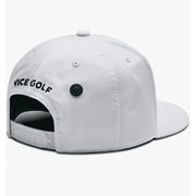 Vice Golf Hat Crew Cap, White Adjustable Size