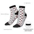 thumbnail image 4 of Uemuo Christmas Dachshund Printed Crew Socks, Moisture-Wicking Socks, Athletic Socks for Men Breathable Cushion Socks Casual Sport Socks for Running Traveling, 4 of 6