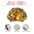 thumbnail image 4 of Gaeub Dancing African Womens Shower Caps for Women Men,Double Waterproof Layers Bathing Hat,Elastic and Reusable Bath Caps, 4 of 7