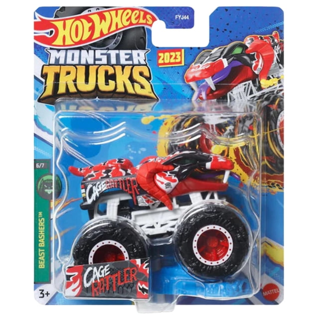 Toy Hot Wheels Monster Trucks Cage Rattler 6/7 Beast Bashers