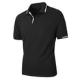 thumbnail image 5 of WIZUTIZ Men's Button-Down Shirt Solid Color Short Sleeve Turndown Collar Everyday Shirt Moisture Wicking Breathable Lightweight Summer Sports Top, 5 of 5