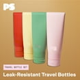 thumbnail image 3 of Popsugar Travel Bottles Set - 5 Pack Compact Leak-Resistant Silicone Travel Bottles for Toiletries, 3 of 6
