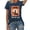 Navy, variant on QHWAUAKFBN T Shirts For Women Trendy Cowboy Take Me Western Cowboy Vintage Graphic Tees Horse Shirt Tshirts Top