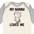thumbnail image 4 of Inktastic My Nanny Loves Me Girl Grandchild Girls Long Sleeve Baby Bodysuit, 4 of 5