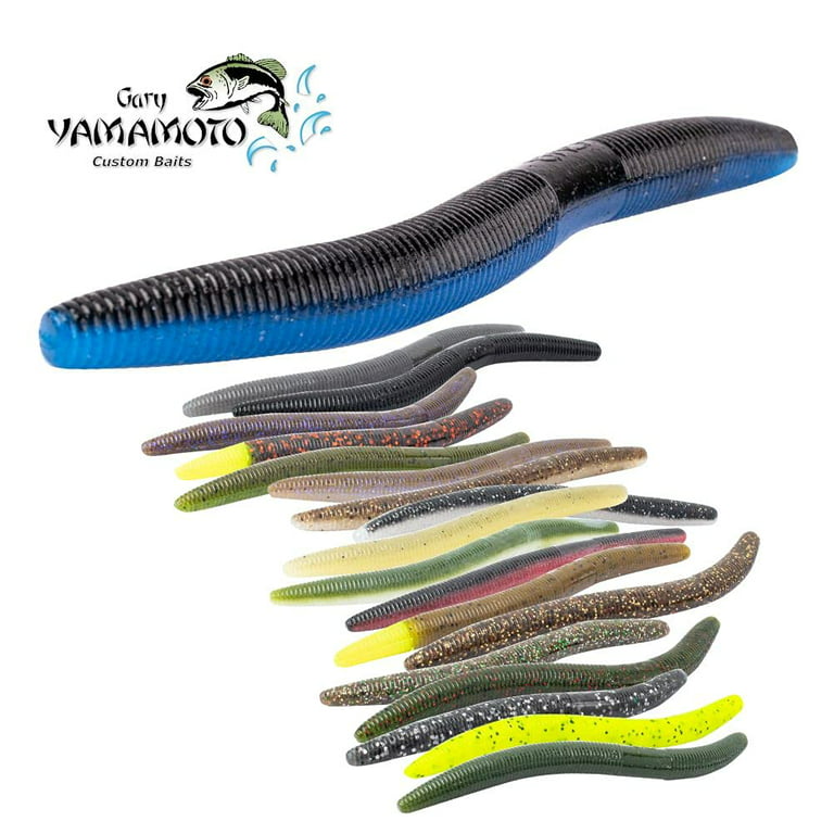 Yamamoto YAM-9-10-547 5 in. Senko Green & Pumpkin Fishing Lure with  Chartreuse Tail - Pack of 10 
