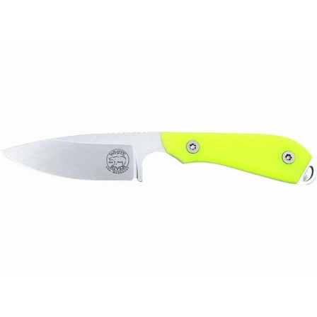 White River Knives M1 Pro Fixed Blade Knife 3" Drop Point CPM MagnaCut Stonewashed Blade G-10 Handle Hi-Vis