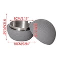 thumbnail image 3 of DwellJoy Premium Stainless Steel Lined Smokeless Ashtray with Lid - Modern Durable Design for Indoor Outdoor Home Office Patio Restaurant Use, 3 of 5