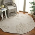 thumbnail image 2 of SAFAVIEH Mykonos Maiara Floral Area Rug, Ivory, 6' x 6' Round, 2 of 10