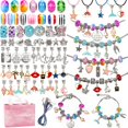 thumbnail image 1 of DIY Bracelet Making Kit for Girls,127 Pieces DIY Charm Bracelet Making Kit ,Including Pendant Charms, Bracelets and Necklace String for Bracelets Craft & Necklace Making, Gift Idea for Teen Girls, 1 of 6