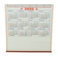 thumbnail image 4 of Feng Shui Import Chinese Wall Scroll Calendar 2026, Year of the Horse Design, 30 x 12.5 inches, Brown, 4 of 4