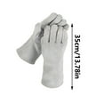 thumbnail image 4 of RYUJNDK Flame Resistant Gloves Leather Welding Gloves Hand Protections from Cutting Unisex Long Sleeve Breathable Thick Gloves, 4 of 8
