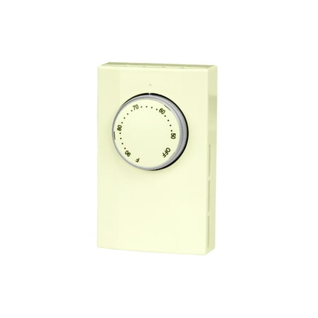 King Electric Line Voltage Double Pole Mechanical Thermostat, Almond, K102A