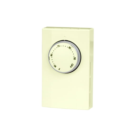 King Electric Line Voltage Double Pole Mechanical Thermostat, Almond, K102A