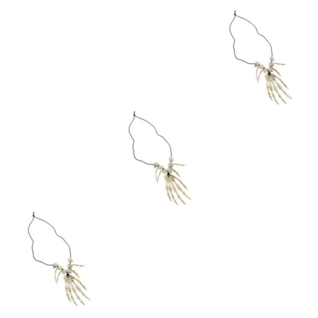 Maytalsory Collier Os Main Crâne Squelette pour Halloween Caveman Pirate Robe Fantaisie Style A 3Ensemble