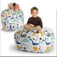 thumbnail image 2 of Plush Toy Storage Bag Home Children's Plush Toy Storage Bag Storage Stool Canvas Lazy Sofa Bean Bag, 2 of 2