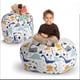 thumbnail image 2 of Bolsa de almacenamiento de juguetes de peluche para el hogar Bolsa de almacenamiento de juguetes de peluche para niños Taburete de almacenamiento Sofá perezoso de lona Puf, 2 of 2