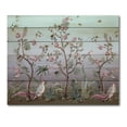 thumbnail image 3 of Designart 'Chinoiserie With Peonies and Birds II' Traditional Print on Natural Pine Wood, 3 of 5