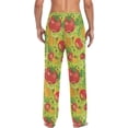thumbnail image 2 of FREEAMG Tomato Vegetable Pajama Pants for Men, Men's Separate Bottoms, Comfortable Sleep Lounge Pj Pants, 2 of 7