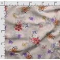 thumbnail image 2 of Soimoi Floral Vintage PrintedCuddle Minky Fabric Sewing Fabric By The Yard 56 Inch WideDecorative Plush Soft Fabric Baby Garments Toys And Blankets Orange, 2 of 5