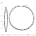 thumbnail image 2 of Finest Gold 14K White Gold Round Hoop with Safety Clasp Earrings Mounting, 2 of 2