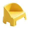 thumbnail image 4 of Taburete pequeño, taburete para niños con respaldo, taburete estable y multifuncional para cambiar zapatos para sala de estar, sala de juegos y Amarillo, 4 of 8