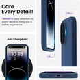 thumbnail image 5 of Compatible with iPhone 14 Pro Max Case 6.7, Slim Liquid Silicone 3 Layers Full Covered Soft Gel Rubber Phone Case Protective Cover with Microfiber Lining 6.7 inch-Storm Blue, 5 of 12