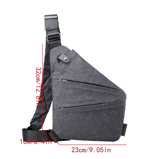Bolso de Hombro Izquierdo de los Hombres, Bolso de Peito de Nylon, Ligero de los Hombres, Simple, de Gran Capacidad, Inclinado Casual. Por Favor Elija Bolso de Hombro Bolso de Hombro para Hombres