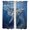 Navy, Cobalt, Blue, variant on Humpback Whales Kitchen Curtains 54 Inch Length, Coastal Deep Sea Nautical Fishes Tiers Curtains for Bathroom Bedroom Cafe, Light Filtering Small Window Treatment Short Drapes 2 Panels 42"Wx54"L