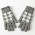 thumbnail image 2 of Hontri Gloves Mittens on Sale, Women's Winter Screen Gloves Thermal Knitted Gloves Elastic Cuffs Winter Texting Gloves for Men 1 Pair of Gloves, 2 of 8