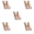 thumbnail image 1 of Langgg Comfortable Toe Socks For Women For Many Occasions Silicone Pad Low-cut Liners Socks General Size Pink 5Set, 1 of 6