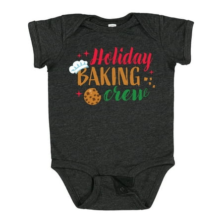 

Inktastic Christmas Holiday Baking Crew with Cookie and Chef Hat Gift Baby Boy or Baby Girl Bodysuit