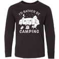 thumbnail image 3 of Inktastic I'd Rather Be Camping Long Sleeve Youth T-Shirt, 3 of 5