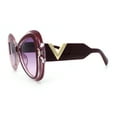 thumbnail image 6 of Womens Large Mod Thick Plastic Bow Tie Butterfly Chic Fashion Sunglasses Burgundy - Purple, 6 of 8