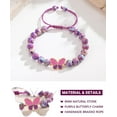 thumbnail image 3 of Beautiful Butterfly Bracelets for Teen Girls Granddaughter Daughter Sisters, Valentines Christmas Birthday Gifts, 3 of 6
